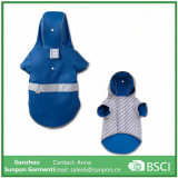 Medium Size Reversible Blue Dog Raincoat
