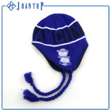 Wholesale Fashionable Warm Acrylic Earflap Hat with Embroidery Label