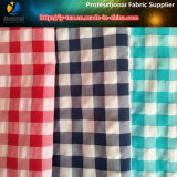 Polyester and Nylon Mixed Yarn Dyed Fabric, Crinkle Check Fabric for Beach Shorts