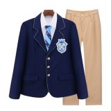Customize Girls' and Boys' School Skirt and Shirt School Uniform