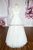Middle Sleeve Floor Length New Style Lace Wedding Dress