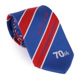 Classic Navy Stripes Silk Luxury Royal Quality Customized Logo Necktie