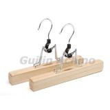 Bamboo Skirt Hangers with Metal Hook (BPSH-100)