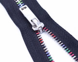 Matel Zipper with Colorful Teeth and Fancy Puller/Top Quality