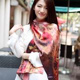 Digital Printed Silk Shawl for Lady