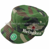 Grinding Washed Camouflage Embroidery Leisure Army Military Cap (TMM0915)