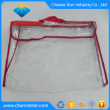 Custom Snap Button Clear Plastic PVC Garment Bag with Handle
