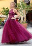 Halter Lace Party Dress Evening Prom Gown (42068)