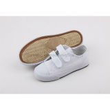 Kid White Shoes with Magic Tap Canvas Sneaker Shoes