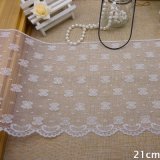 20cm Trimming Wholesale Embroidery Border White Yarn Lace Garment Accessories