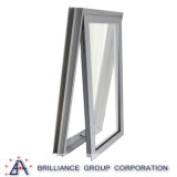 3 Panels Double Glass Aluminium Awning Windows, Aluminum Window Frames Price