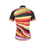 Colorful Partterned Women's Cycling Jerseys Short Sleeve Cycling Shirts Breathable Jersey