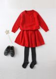 Phoebee Wool Red Girls Sweater for Winter
