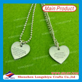Stainless Steel Dog Tag Heart Shaped Stamping Dog Tags