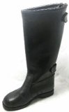 High Ankle Black Genuine Leather Military Boots