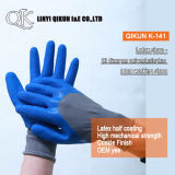 K-141 13 Gauges Polyester Nylon Crinkle Latex Working Safety Gloves