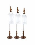 Bright White Half-Body Kids Mannequin with Cap (The Wooden Base)