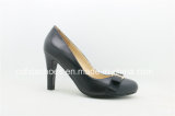 Comfort Round Toe High Heel Leather Lady Dress Shoes