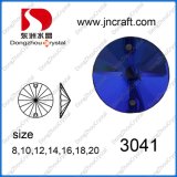 Round Sewing Crystal Beads in Blue Color (DZ-3041)