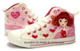 Children Canvas Shoes Girl Running Sports Shoes (416-5828)