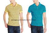 Sunshine Colorful Stripe Mens Cotton Polo Shirt