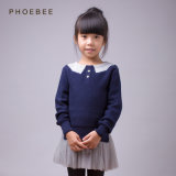 Dark Blue Kids Clothing Sweaters for Girls