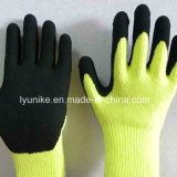 Warm Glove Foam Latex Coated Safety Gloves