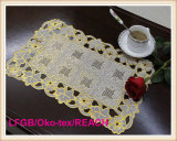PVC Lace Table Mat/Placemat with Gold and Silver