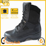 High Quality Black Full Leather Safety Shoes Military Tactical Combat Boot