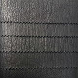 Black High Quality PU Leather for Garments and Shoes (HSK141)