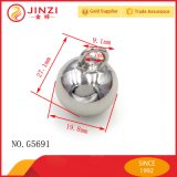 Hanging Plated Metal Round Bead for Jewelry Making