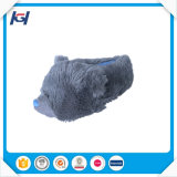 Warm Soft Plush Stuffed Gray Animal Slippers for Adult