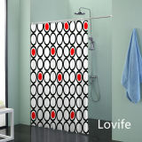 Shower Curtain Bathroom Waterproof Curtain (JG-222)