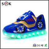 2017 Hot Sale Fashion Kids LED Light up Shoes with Four Season Sneakers Sports Shoes for Children