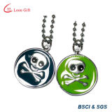 Round Shape Enamel Cheap Dog Tag with Ball Chain