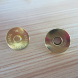 Ultrathin Magnetic Button with Gold Plated Color for Bags