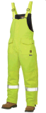 Tough Duck Flame Resistant Tecasafe Plus Insulated Hivis Bibs Workwear Pants
