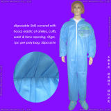 Waterproof Surgical/Medical/Hospital/Plastic/Polyethylene/Poly/PE/HDPE/LDPE/PP+PE/PP/SMS/Polypropylene Nonwoven Disposable Protective Gown, Disposable Coverall