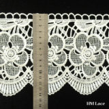 White Embroidery Customized Trimming Lace for Curtain, Wedding Dress Accessories Hml041