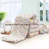 6layers Cotton Printed Wrinkle Baby Blanket