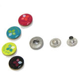 Garment Accessories Custom Logo Pearl Snap Buttons with 3 Parts