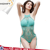 Factory Sexy Blue Macrame Printing Bandages Sexy Bikini Sets for Woman Swimsuit