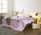 100% Cotton Purple Quilted Quilt of American Style for Beddings