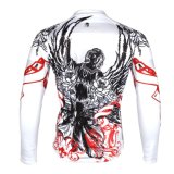 Cool Flowering Patterned Cycling Bicycle White Jersey Jacket