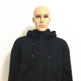 Black Fleece Poly Cotton Fireproof Workwear Hoodie for Chef