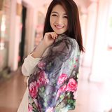 Digital Printed Silk Shawl (12-BR110303-7)