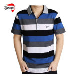 Cotton Stripe Short Sleeves Polo T Shirts (ZJ-6802)