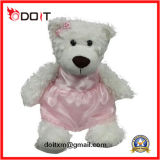Silk Pink Skirt Bowtie Kids Toy Teddy Bear