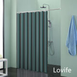 Shower Curtain Bathroom Waterproof Curtain (JG-215)