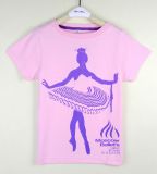 Girls Ballet Dancer Printing T-Shirt